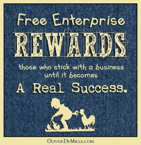 A missing piece of entrepreneurship-Free enterprise rewards